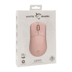 White Shark Miš WGM-5015 AERO / 10.000 DPI - roza / Wireless