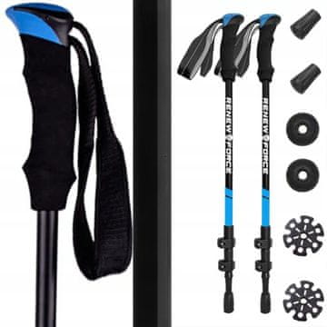 MG Nordic Walking trekking štapovi 65 -135 cm, plavi