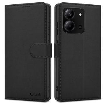 Tech-protect Wallet preklopna futrola za Xiaomi Redmi 15C / Poco C85 (173 mm), crna