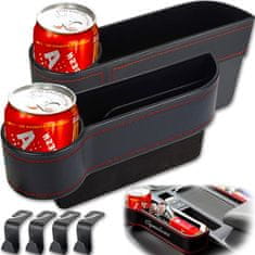 JOIRIDE® Organizator za auto između sjedala, držač za piće, telefon i dodatke (set 2 kom) | GAPSMART