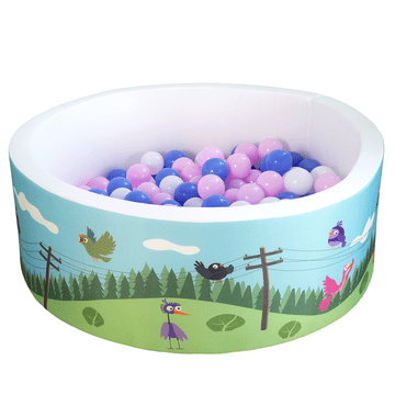 Symfony Edukativni suhi bazen 90x30 s lopticama 200 komada - Ptičji sabor