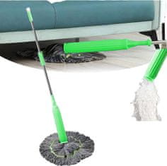 HOME & MARKER® Samoocjeđujući mop za čišćenje podova od mikrovlakana s rotirajućom drškom | MOPRION