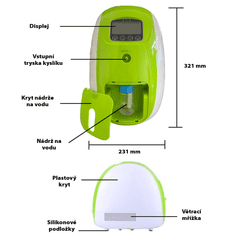 Symfony Symfony OXYONE, prijenosni generator kisika, za kućnu upotrebu, 6,5 kg, protok 1-7L/min