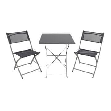 Linder Exclusiv Vrtni set BISTRO SET Sivi