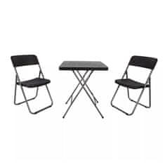 Linder Exclusiv Vrtni set BISTRO SET Crni
