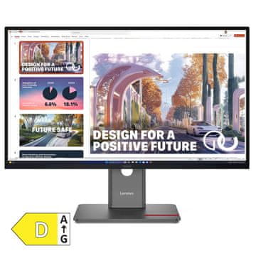 Lenovo ThinkVision P27QD-40 27" (68,58cm) QHD IPS DP/HDMI/USBC/RJ45 monitor 64B3GAT2EU