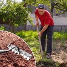 Vixson Alat za uklanjanje korova i grabljice, ručni vrtni alat od čelika za plijevljenje i pripremu tla | PRONGSPRO