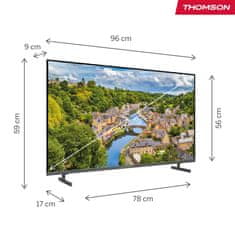Thomson 43FQG3S15 FHD QLED televizor, Google TV