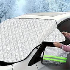 JOIRIDE® Magnetska zaštita vjetrobranskog stakla od snijega s UV zaštitom i reflektirajućim retrovizorima | FROSTCOVER