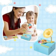 JOJOY® Interaktivna glazbena igračka za pričanje priča s 96 pjesama i 8 ploča za snimanje | JOMELODI, plava