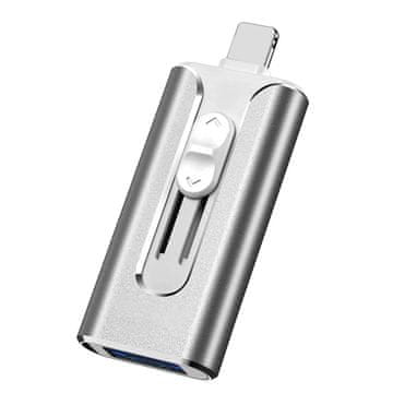 VYZIO® 3-u-1 brzi USB memorijski stick 128 GB Micro USB, Lightning i USB-C | DATAFLEX