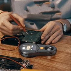 VYZIO® Prijenosni digitalni mikroskop 500x povećanje, 2MP kamera, 2" IPS zaslon | LUPOMAX, crna