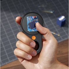 VYZIO® Prijenosni digitalni mikroskop 500x povećanje, 2MP kamera, 2" IPS zaslon | LUPOMAX, crna