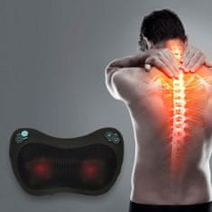 LIVEFY Pillow masažni jastuk za vrat i leđa, crni