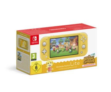 Nintendo Switch Lite konzola, žuta + Animal Crossing: New Horizons