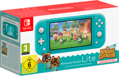 Nintendo Switch Lite konzola, tirkizna + Animal Crossing: New Horizons
