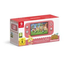 Nintendo Switch Lite konzola, crvena + Animal Crossing: New Horizons