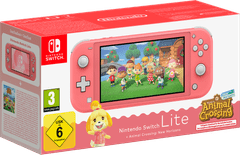 Nintendo Switch Lite konzola, crvena + Animal Crossing: New Horizons