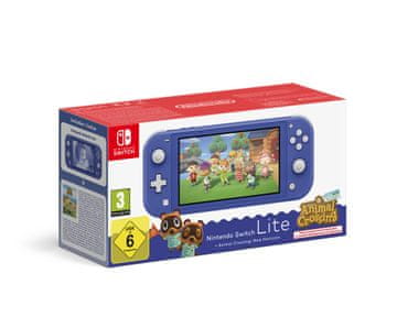 Nintendo Switch Lite konzola, plava + Animal Crossing: New Horizons