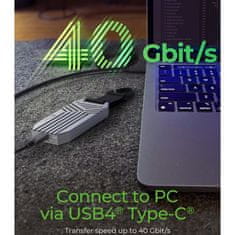 IcyBox IB-1919M-C42 USB4 Gen 3x2 kućište za M.2 NVMe SSD