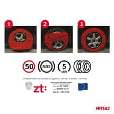 AMIO 3D tekstilni lanci za snijeg, 2 kom. veličina L EN16662-1 Önorm V5121 -04509