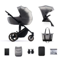 Kinderkraft Prime 2, kolica, 2u1, Shadow Grey, KSPRIM02GRY2000