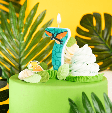 PartyPal Svijeća za tortu broj 7 Dino dinosaur