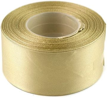 Satin vrpca 50 mm x 32 m, zlatna konjak boja