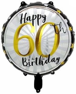 Mejix Balon Foliowy Happy 60th Birthday Urodziny 45cm
