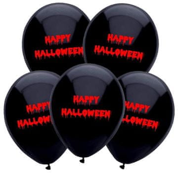 Baloni s otiskom HAPPY HALLOWEEN - 5 kom.