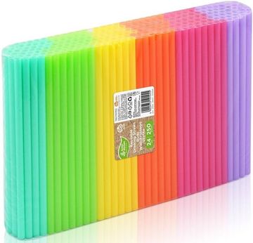 GoDan Miks plastičnih slamki za višekratnu upotrebu, 250 kom