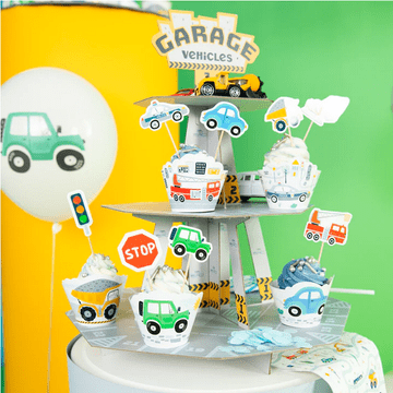 PartyPal Ukras za tortu CARS Znakovi automobila 8 kom.