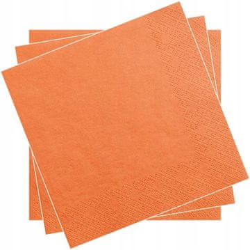 Troslojne salvete 20 kom, narančaste (Orange)