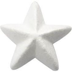 Zvijezda od stiropora, visina 5 cm, 10 komada