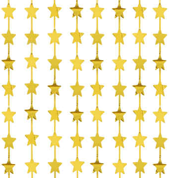 PartyPal Zavjesa za zabavu ZVIJEZDE Zlatna 100x200cm