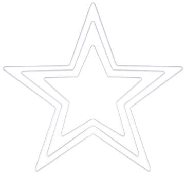DP Craft Metalni obruč bijeli zvijezda lovac snova 3 kom.