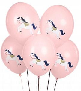 GoDan Balony 30 cm, Konik, Pastel Pale Pink, 5 szt.
