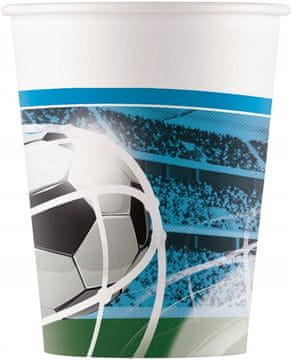 Procos Papirnate čaše za nogomet 200ml 8 kom