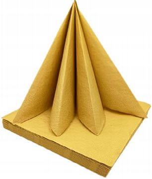 Metalne salvete zlatne, 33x33 cm, 20 kom. (Gold)