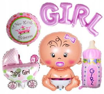 Baloni za baby shower za djevojčicu, 1 kom.
