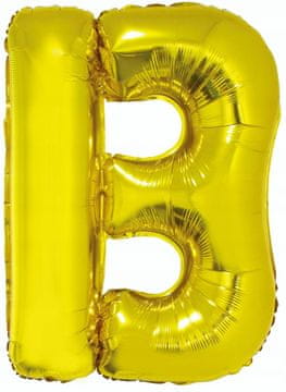 GoDan Folijski balon slovo „B”, 85 cm, zlatna