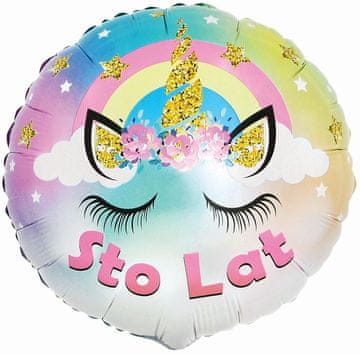 GoDan Folijski balon pastelni jednorog - sto godina, 18