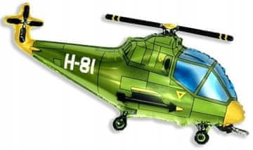 Flexmetal Folijski balon 14"" FX - "Helikopter" (zeleni)