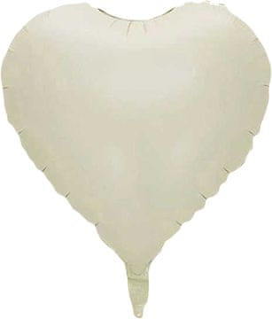 Balon foliowy srce mat bež 45 cm