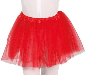 Fiestas Guirca Crvena tutu suknja od tila za bal, 30cm