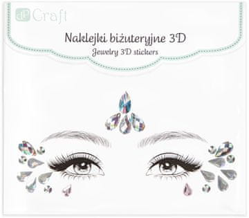 DP Craft Naljepnice za lice s kristalima 3D, karneval
