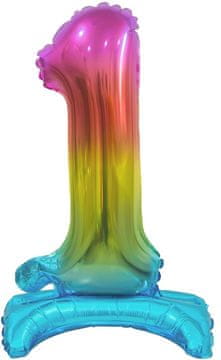 GoDan B&C folija balon broj 1 stojeća duga 38 cm