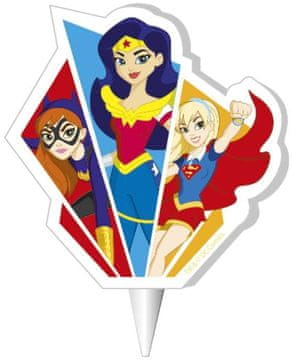Dekora Svijeća za tortu DC Super Hero Girls 2D rođendan
