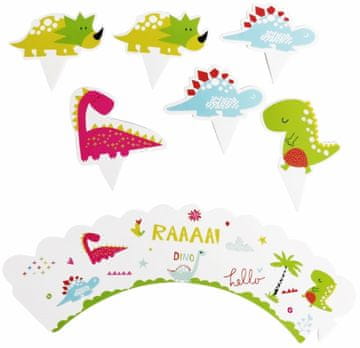 Kalupi za muffine s dinosaurima Dino 6 kom.