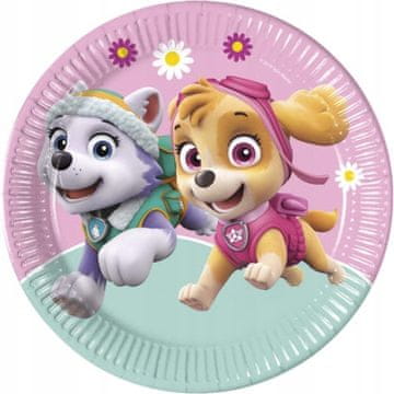 Procos Tanjuri za zabavu Paw Patrol Skye Everest 23 cm, 8 kom.